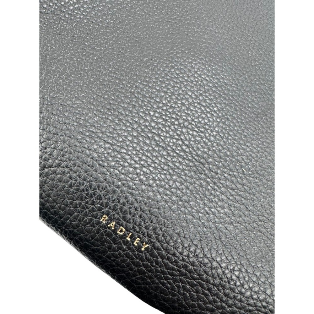 Radley London Kensignton Place Pebble Grain Leather Hobo Bag Black Gold Hardware - Picture 6 of 13